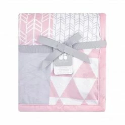 Just Born By Gerber® Patchwork Plush Blanket In Pink