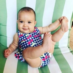 Gerber® Baby & Toddler Girls Cherry Kisses One-Piece Swimsuit