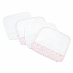 Just Born By Gerber® Bath Sparkle Washcloths 4-Pack In Pink
