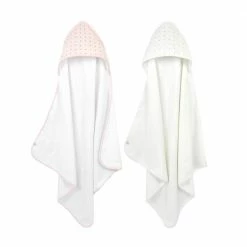Just Born By Gerber® Toddler Girl Sparkle Hooded Towel 2-Pack In Pink