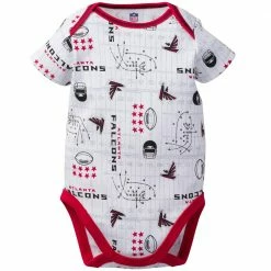 NFL Atlanta Falcons Baby Boy 3-Pack Short Sleeve Bodysuits