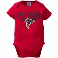 NFL Atlanta Falcons Baby Boy 3-Pack Short Sleeve Bodysuits