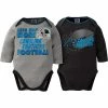 NFL BabyPreemie - 24M Panthers Baby Boy 2-Pack Long Sleeve Bodysuit