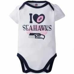 Wholesale 🥰 NFL Seattle Seahawks 3-Pack Infant Girl Short Sleeve Bodysuits ✨ 8 NFL Seattle Seahawks 3-Pack Infant Girl Short Sleeve Bodysuits