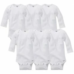 Gerber® 6-Pack White Long Sleeve Onesies® Bodysuits BabyPreemie - 24M