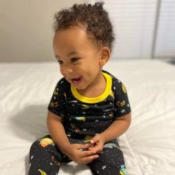 Gerber® See What's New 4-Piece Infant & Toddler Boys Blast Off Snug Fit Cotton Pajamas