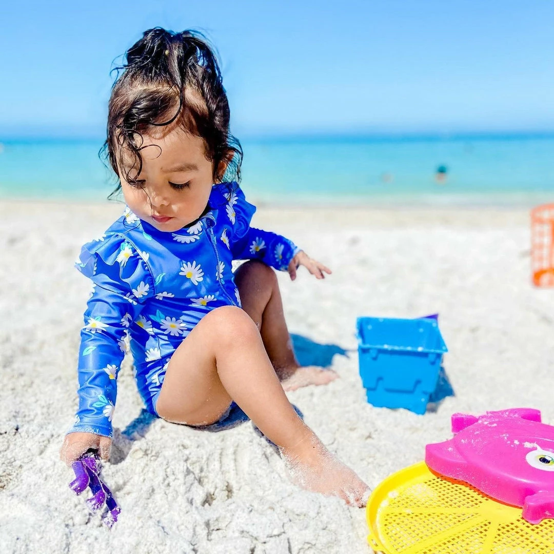 Hot Sale ❤️ Gerber® Baby & Toddler 👧 Girls Darling Daisy Rash Guard See What's New 🧨 1 Gerber® Baby & Toddler Girls Darling Daisy Rash Guard See What's New