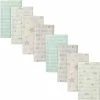 Gerber® 8-Pack Neutral Elephants Flannel Burp Cloths