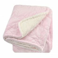 Just Born By Gerber® Embroidered Star Luxury Blanket In Pink Baby Neutral