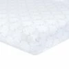 Just Born By Gerber® Bedding Keepsake Woven Crib Sheet - Floral Grid Print