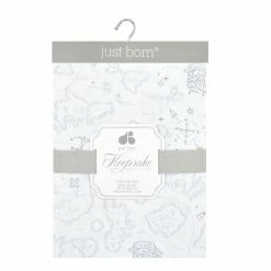 Just Born By Gerber® Bedding Keepsake Woven Crib Sheet - Sail Away Print