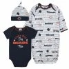 NFL Baby Boys 3-Piece Chicago Bears Bodysuit, Gown, And Cap Set