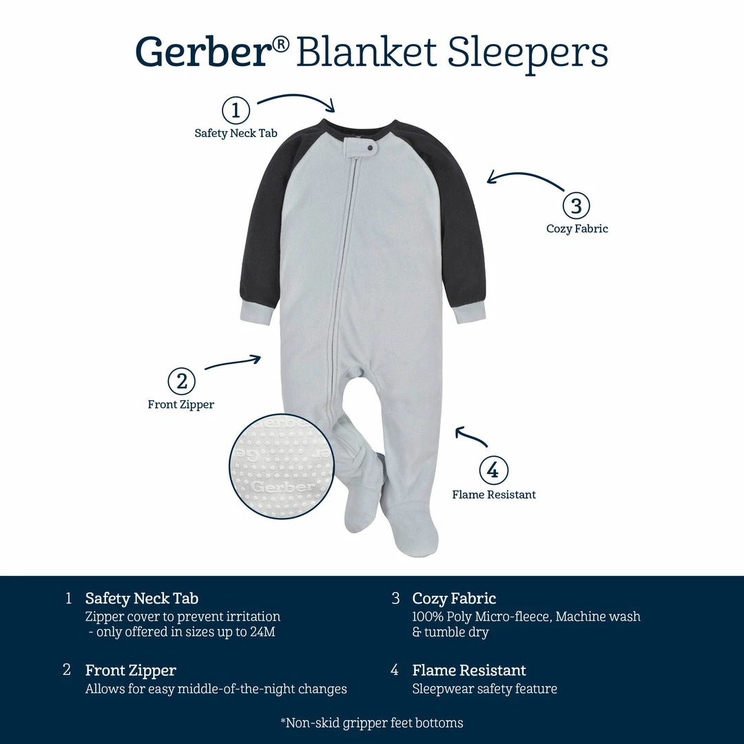 Discount 💯 Gerber® BabyPreemie - 24M 2-Pack Baby & Toddler Boys Bears Fleece Pajamas 😉 6 Gerber® BabyPreemie - 24M 2-Pack Baby & Toddler Boys Bears Fleece Pajamas