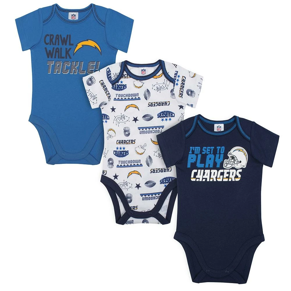 Cheap ✨ NFL BabyPreemie - 24M LA Chargers Baby Boys 3 Pack Short Sleeve Bodysuit ✨ 1 NFL BabyPreemie - 24M LA Chargers Baby Boys 3 Pack Short Sleeve Bodysuit
