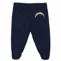 NFL Baby Boys Los Angeles Chargers 3-Piece Bodysuit, Pant And Cap Set