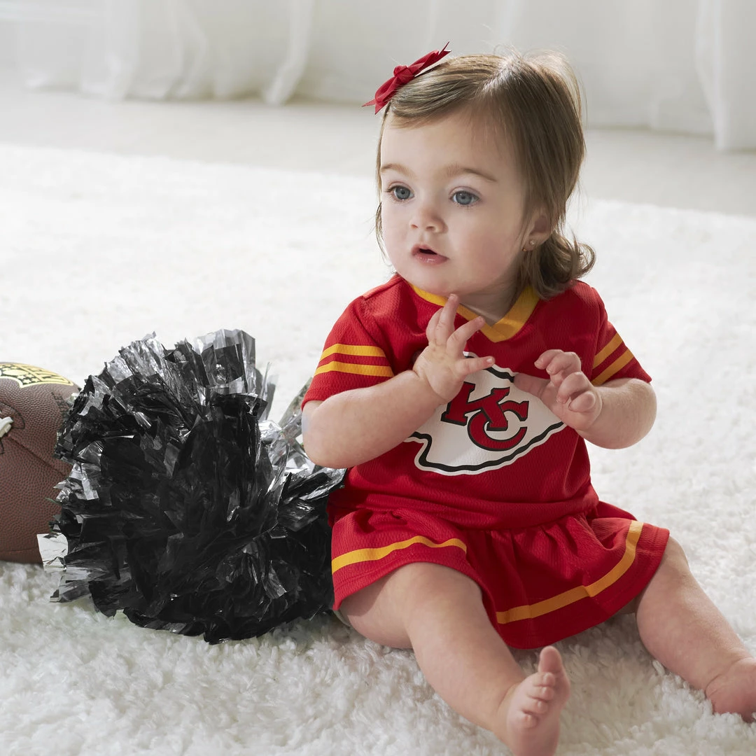 Cheapest ๐ NFL BabyPreemie - 24M Kansas City Chiefs Baby ๐ง Girls ๐ Dress And Diaper Cover Set ๐ 4 NFL BabyPreemie - 24M Kansas City Chiefs Baby Girls Dress And Diaper Cover Set