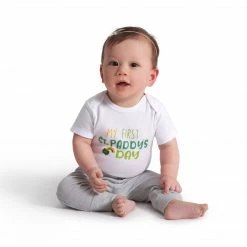 Gerber® BabyPreemie - 24M Baby Neutral "My 1st St Paddy's Day" Short Sleeve Onesies® Bodysuit