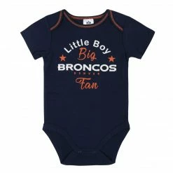 NFL Baby Boys 3-Piece Denver Broncos Bodysuit, Gown, And Cap Set