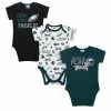 NFL Eagles Baby Boys 3-Pack Short Sleeve Bodysuit