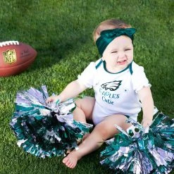 NFL Baby Girls Philadelphia Eagles Short Sleeve Bodysuit, 3-pack