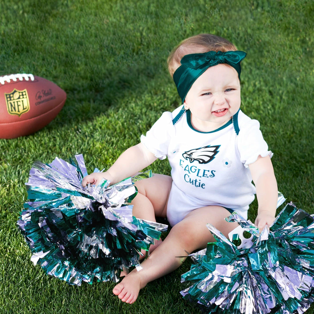 Promo 💯 NFL Baby 👧 Girls Philadelphia Eagles Short Sleeve Bodysuit, 3-pack 👍 2 NFL Baby Girls Philadelphia Eagles Short Sleeve Bodysuit, 3-pack