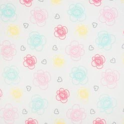 Gerber® 1-Pack Girls Floral Organic Fitted Crib Sheet Organic Collection