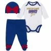 NFL Baby Girls New York Giants 3-Piece Bodysuit, Pant, And Cap Set