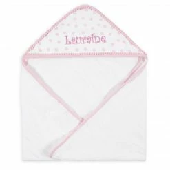 Just Born By Gerber® Embroidered Baby Girl 2-Pack Hooded Towels