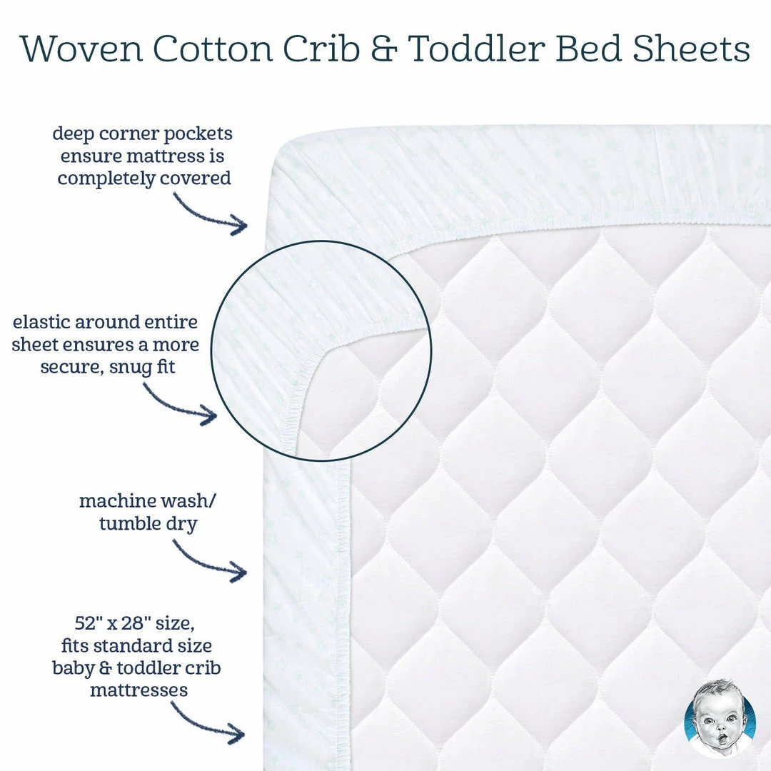Best deal 🧨 Gerber® Toddler Girl 👧 Girls Flowers Fitted Crib Sheet 🤩 3 Gerber® Toddler Girl Girls Flowers Fitted Crib Sheet
