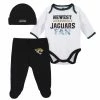 NFL Baby Boys Jacksonville Jaguars 3-Piece Bodysuit, Pant And Cap Set