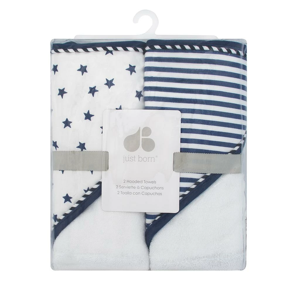Promo 🧨 Just Born By Gerber® Embroidered Baby Boy 2-Pack Hooded Towels 🔥 4 Just Born By Gerber® Embroidered Baby Boy 2-Pack Hooded Towels