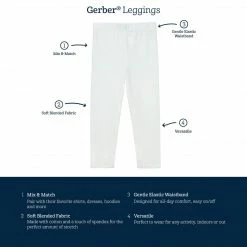 Gerber® Infant & Toddler Girls Purple Leggings BabyPreemie - 24M