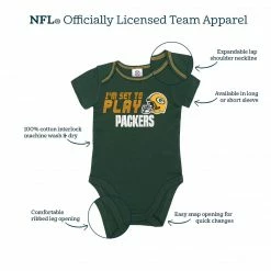 NFL Baby Girls Green Bay Packers 3-Piece Bodysuit, Pant, And Cap Set
