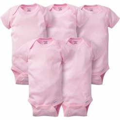 Gerber® BabyPreemie - 24M 5-Pack Girls' Pink Onesies® Bodysuits