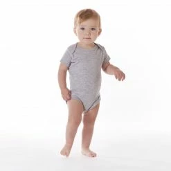 Gerber® 5-Pack Baby Heather Grey Onesies® Bodysuits BabyPreemie - 24M