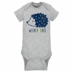 Best Sale 😀 Gerber® 5-Pack Boys Hedgehog Short Sleeve Onesies® Bodysuits BabyPreemie - 24M 🤩 12 Gerber® 5-Pack Boys Hedgehog Short Sleeve Onesies® Bodysuits BabyPreemie - 24M