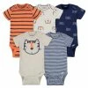 Gerber® 5-Pack Boys Tiger Short Sleeve Onesies® Bodysuits BabyPreemie - 24M