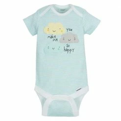New ✨ Gerber® BabyPreemie - 24M 5-Pack Short Sleeve Clouds Onesies® Bodysuits 👏 9 Gerber® BabyPreemie - 24M 5-Pack Short Sleeve Clouds Onesies® Bodysuits