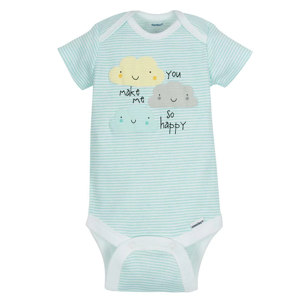 New ✨ Gerber® BabyPreemie - 24M 5-Pack Short Sleeve Clouds Onesies® Bodysuits 👏 3 Gerber® BabyPreemie - 24M 5-Pack Short Sleeve Clouds Onesies® Bodysuits