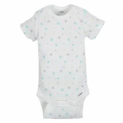 New ✨ Gerber® BabyPreemie - 24M 5-Pack Short Sleeve Clouds Onesies® Bodysuits 👏 12 Gerber® BabyPreemie - 24M 5-Pack Short Sleeve Clouds Onesies® Bodysuits