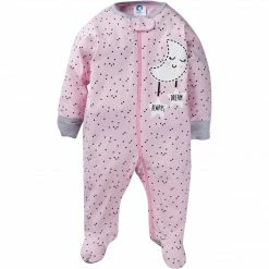 Gerber® BabyPreemie - 24M 4-Pack Baby Girls Clouds Sleep N' Play