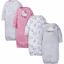 Gerber® BabyPreemie - 24M 4-Pack Baby Girls Cloud Gowns