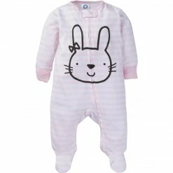 Gerber® 4-Pack Baby Girls Pink Bunny Sleep N' Play BabyPreemie - 24M