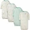 Gerber® 4-Pack Baby Neutral Elephants Gowns