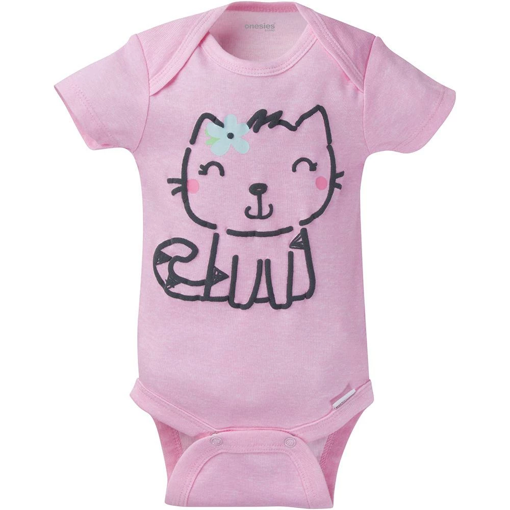 Brand new 🥰 8-Pack Baby Girl Kitty Short Sleeve Onesies® Brand Bodysuits BabyPreemie - 24M 🌟 2 8-Pack Baby Girl Kitty Short Sleeve Onesies® Brand Bodysuits BabyPreemie - 24M