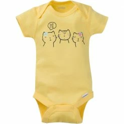 Brand new 🥰 8-Pack Baby Girl Kitty Short Sleeve Onesies® Brand Bodysuits BabyPreemie - 24M 🌟 6 8-Pack Baby Girl Kitty Short Sleeve Onesies® Brand Bodysuits BabyPreemie - 24M