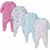 Onesies® Brand 4-Pack Baby Girl Kitty Sleep N' Play BabyPreemie - 24M