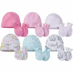 Onesies® Brand 12-Piece Baby Girl Kitty Cap And Mitten Set