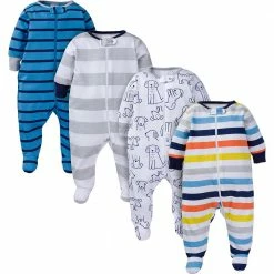 Onesies® Brand 4-Pack Baby Boy Navy Puppies Sleep N' Play BabyPreemie - 24M