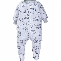 Onesies® Brand 4-Pack Baby Boy Navy Puppies Sleep N' Play BabyPreemie - 24M